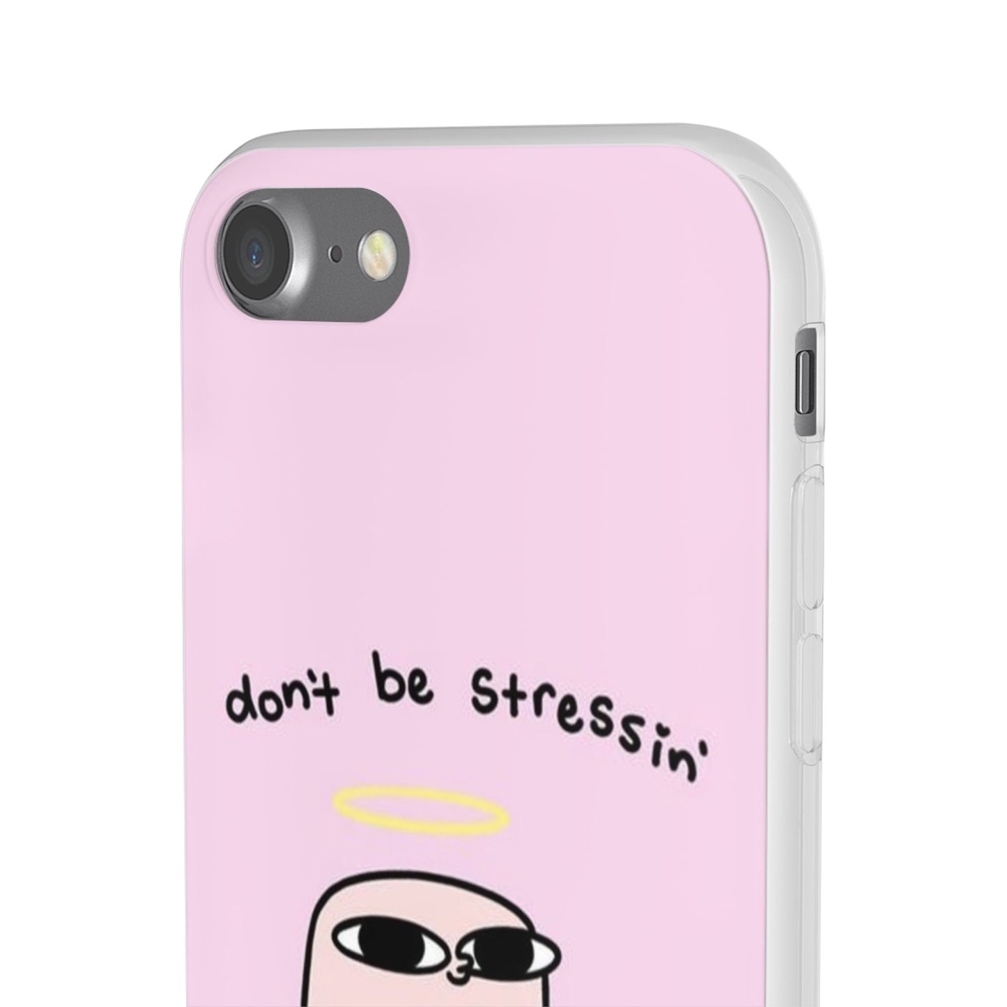 Cute Stress Relief Phone Case, Motivational Flexi Case, Gift for Friends, Phone Cover, Modern Art Case