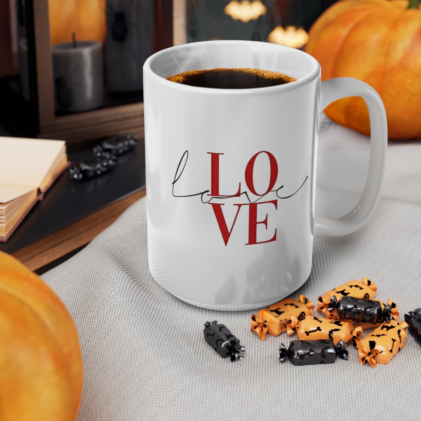 Ceramic Love Coffee Mug | Perfect Gift for Coffee Lovers, Cute Home Decor, Valentine's Day, Anniversary, Daily Use