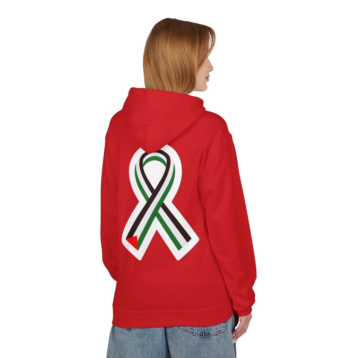 Unity Ribbon Fleece Hoodie | Softstyle Unisex Sweatshirt for Awareness, Gift for Activists, Comfortable Casual Wear