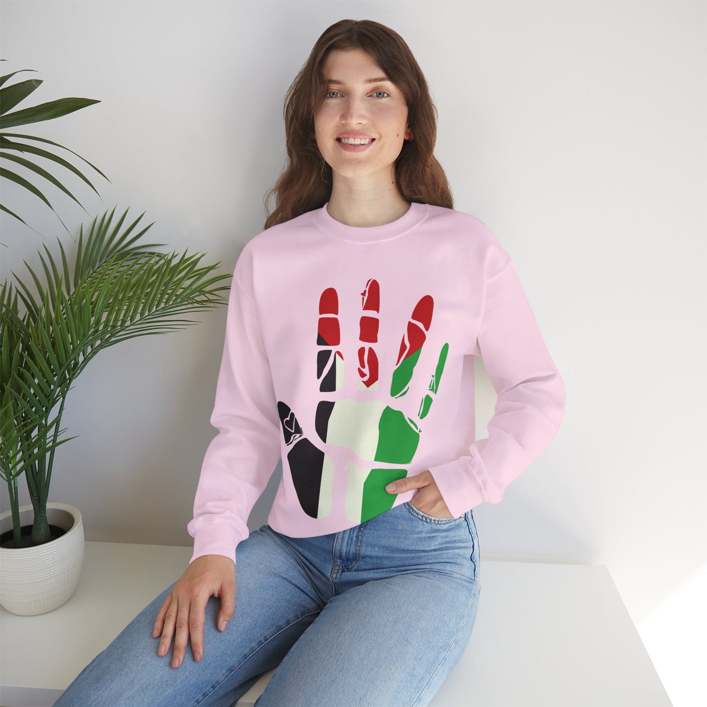 Free Palestine, Cultural Unity Crewneck Sweatshirt
