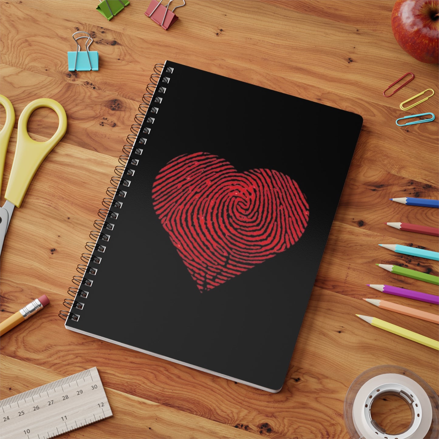Heartfelt Wirobound Notebook - Perfect for Journaling, Gifts, Sketching, Teacher Notebooks, Love Letters, Valentine's Day