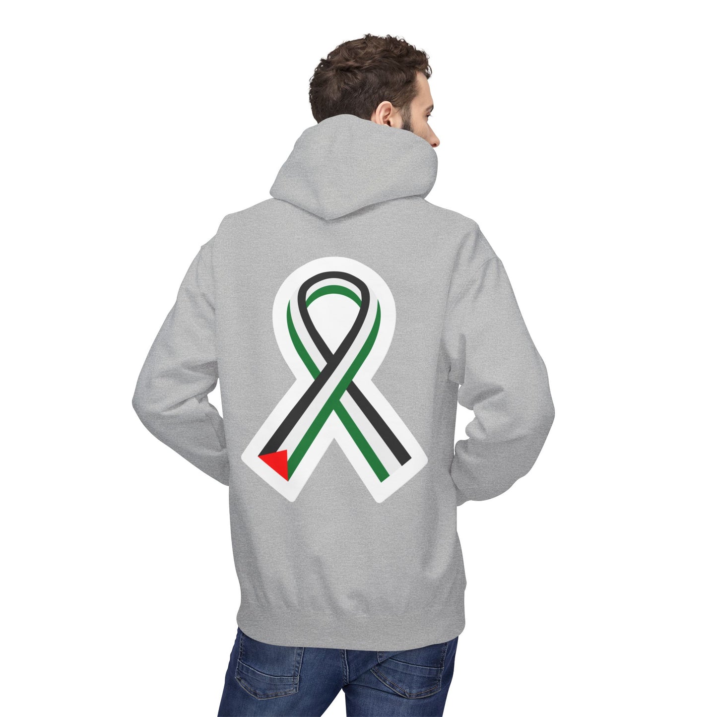 Unity Ribbon Fleece Hoodie | Softstyle Unisex Sweatshirt for Awareness, Gift for Activists, Comfortable Casual Wear
