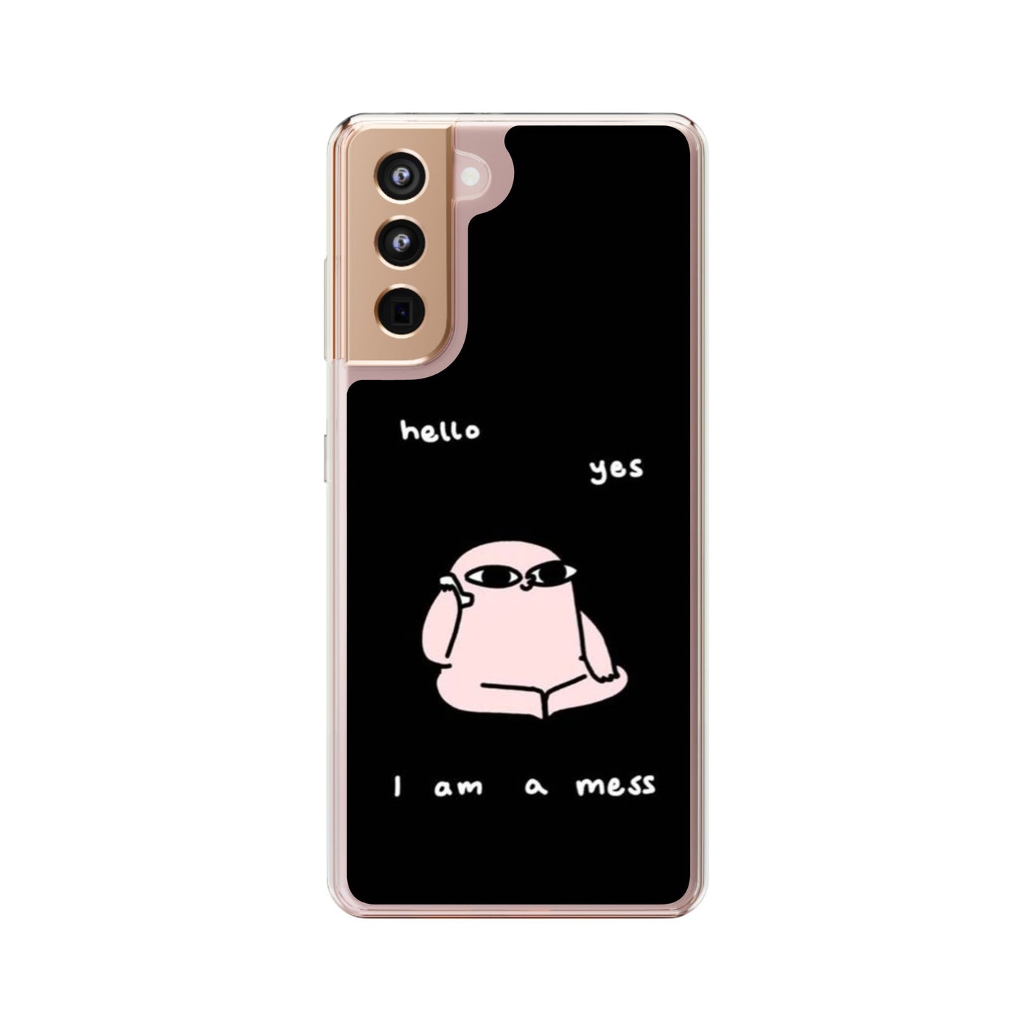 Cute Clear Phone Case with Playful Design, Ideal for Self-Care Gifts, Fun Birthday Presents, Daily Mood Boosters, Humorous [...]