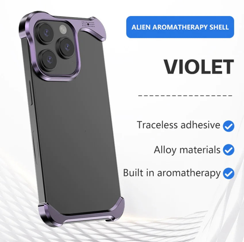 Aromatherapy Frameless Metal iPhone Case