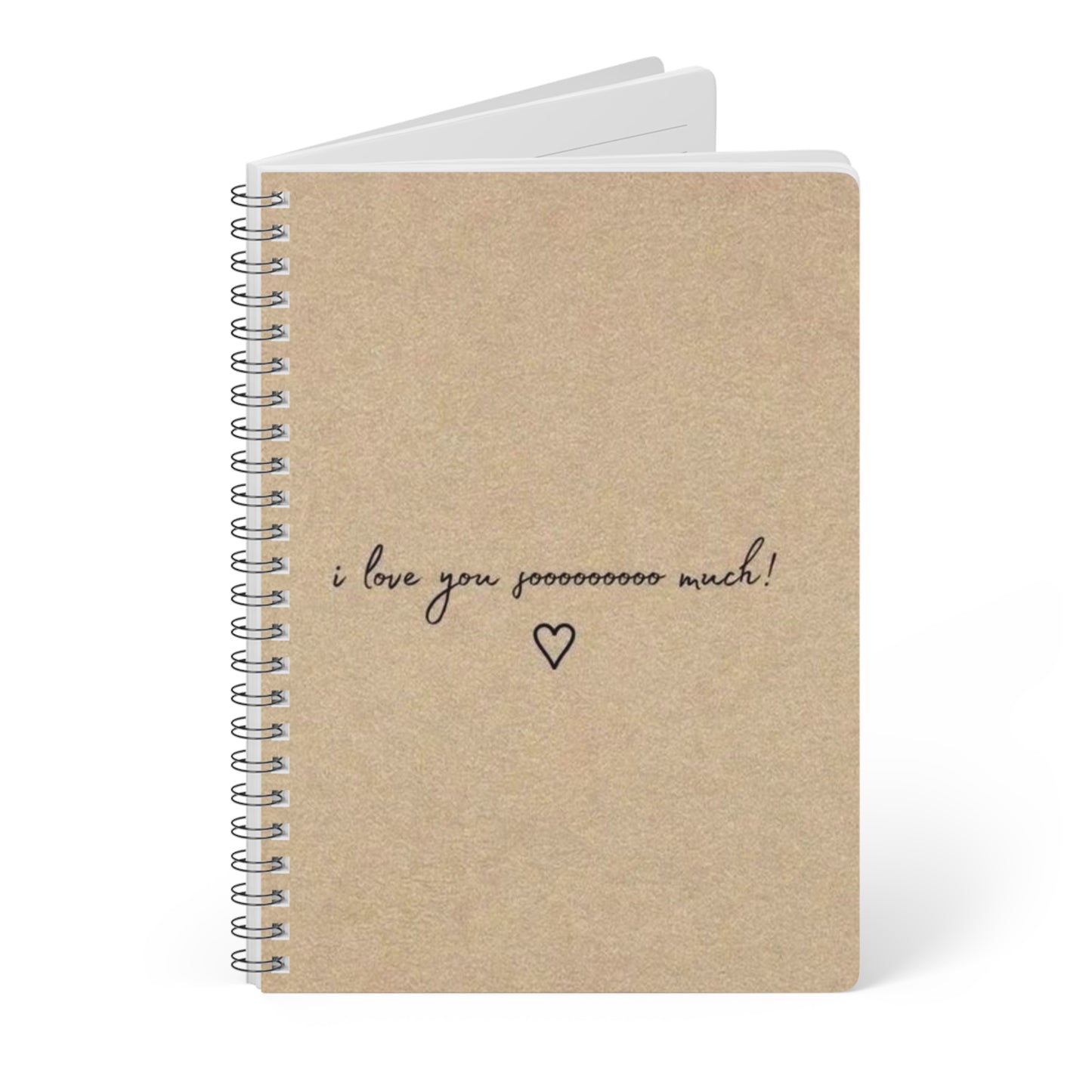I Love You So Much! Wirobound Softcover Notebook, A5 | Cute Journaling Gifts for Her, Romantic Stationery, Anniversary Gift, Love [...]