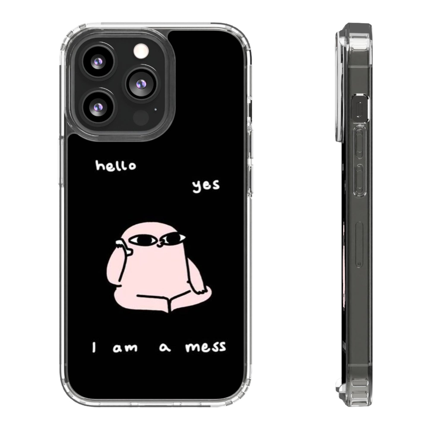 Cute Clear Phone Case with Playful Design, Ideal for Self-Care Gifts, Fun Birthday Presents, Daily Mood Boosters, Humorous [...]