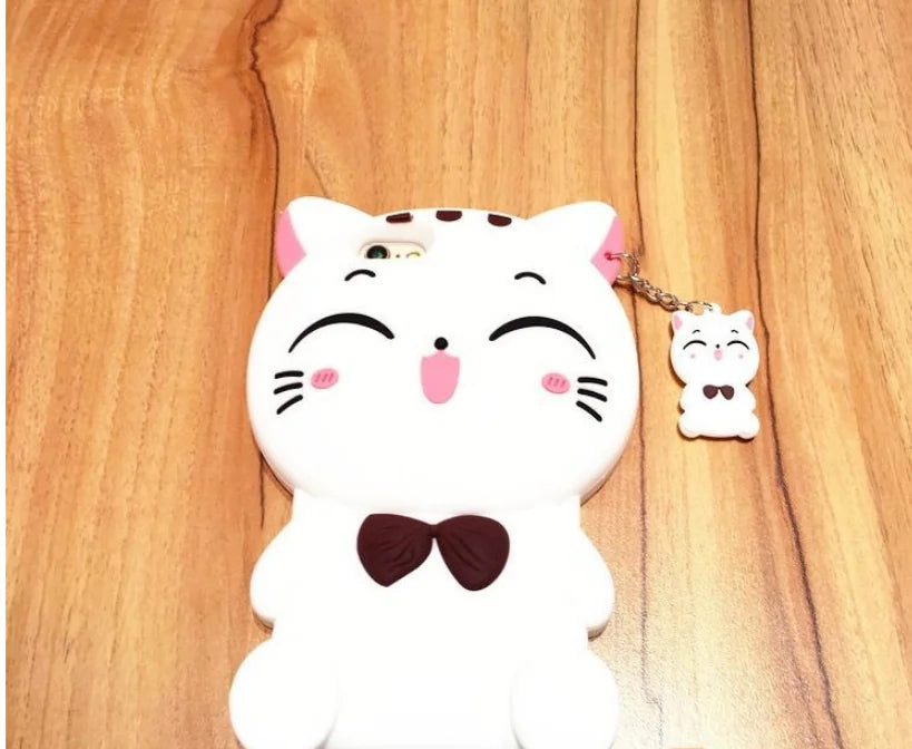 Cartoon Lucky Cat iPhone and Oppo Phone Cases