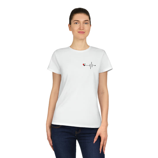 Heartbeat Love T-Shirt, Valentine's Day, Casual Wear