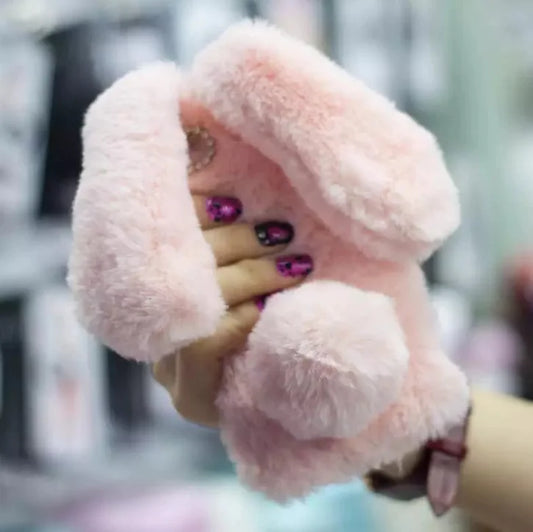 Fluffy Bunny Rabbit Silicone Phone Cases
