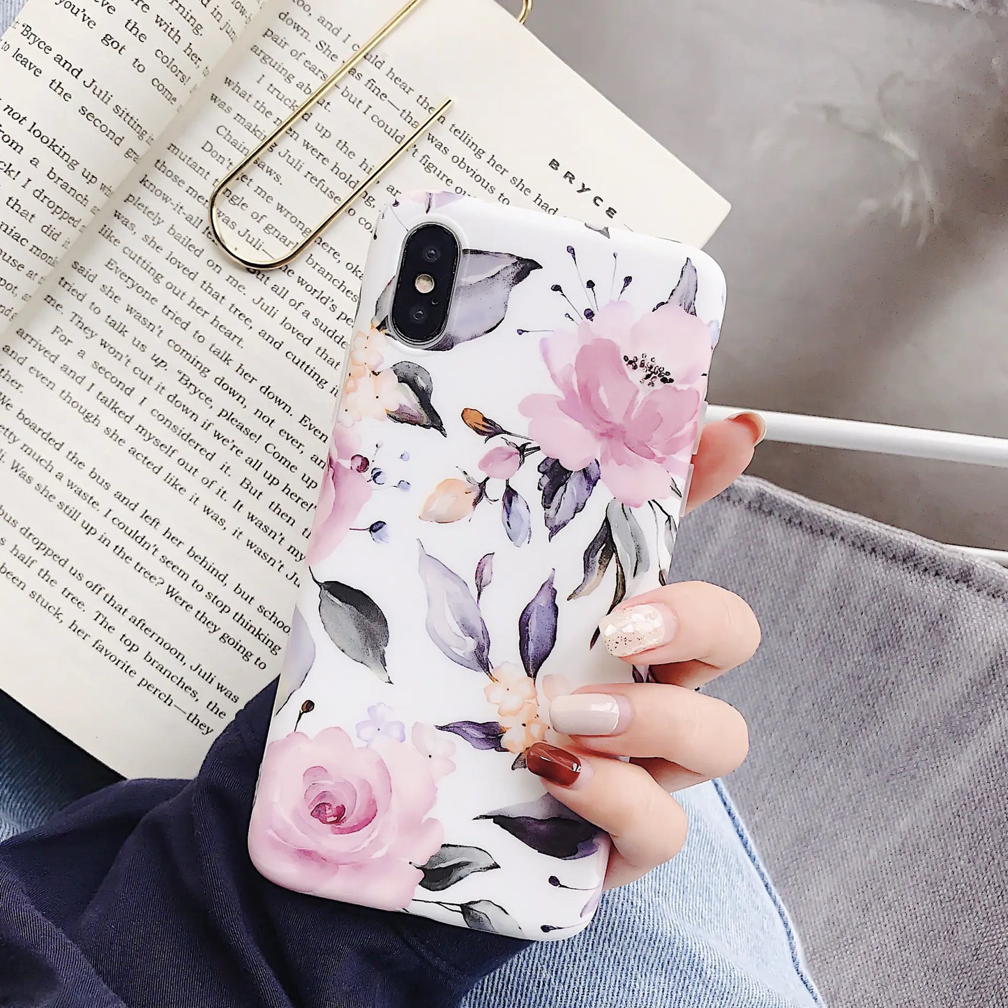 Floral Soft Shell Cases for iPhone and Huawei Phones