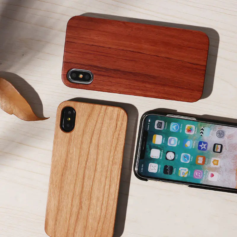 Natural Wood Phone Cases for iPhone and Samsung Galaxy