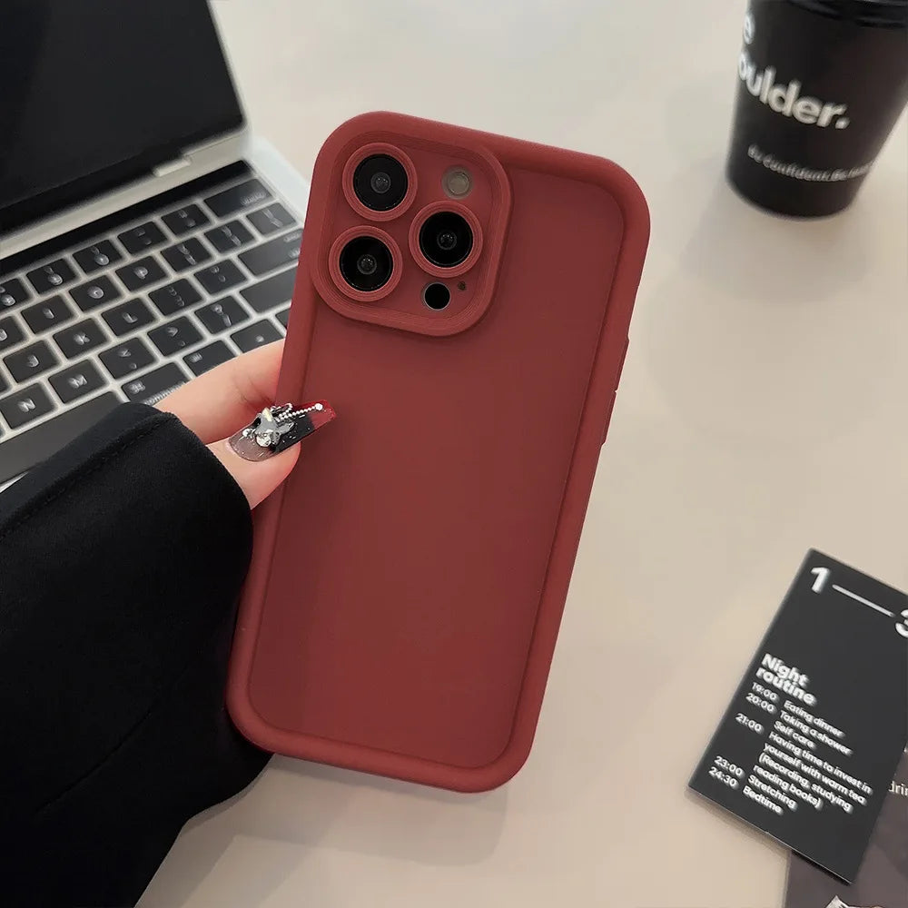 Stylish Phone Case for iPhone 15 14 13 12 11 Pro Max Plus 7 8 SE X XR XS Max, Slim Protective Shockproof Cover