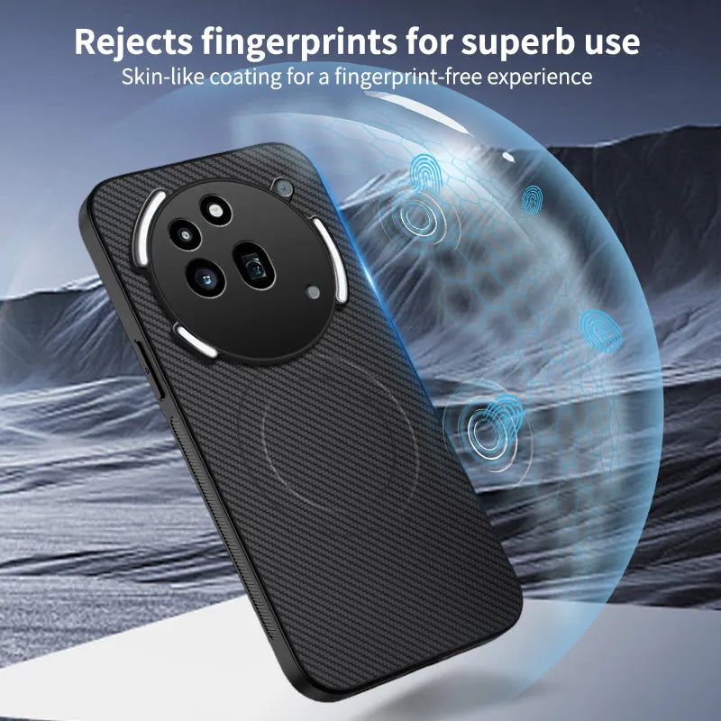 Carbon Fiber Magnetic Case For Phone 3a / Pro Ultra Thin Hard Matte Back Camera Protector Shockproof TPU Bumper Shell