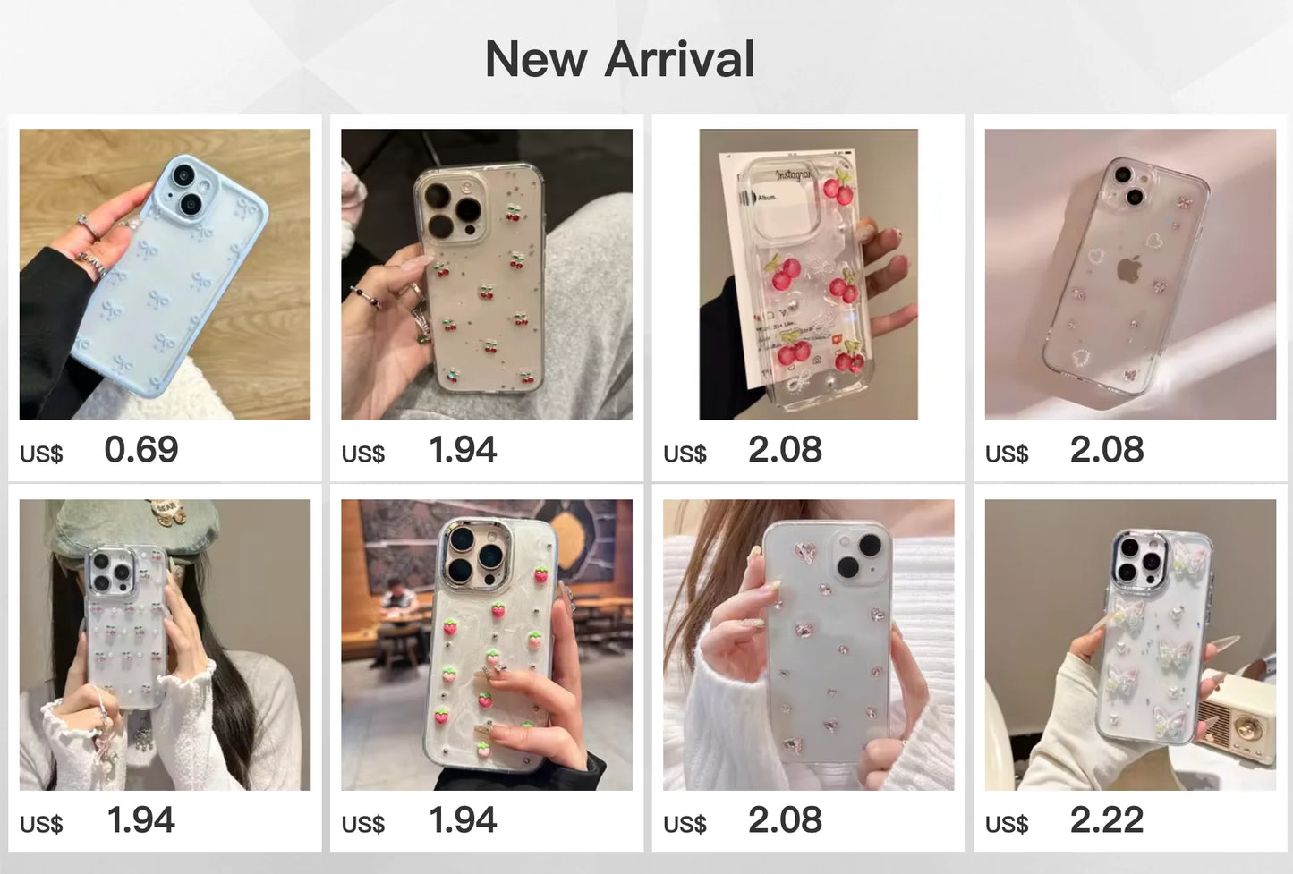 Bowknot Phone Case or iPhone 16 15 14 13 12 Pro Max Cute Soft Clear Bowknot Case Candy Cover