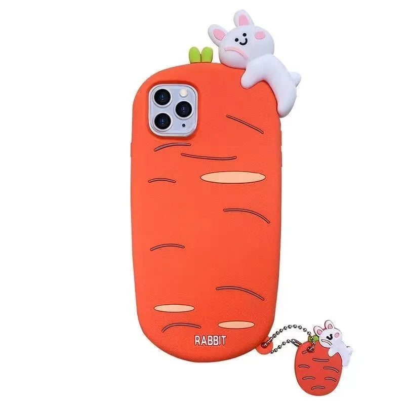 Cute Phone 3D Cartoon Silicone Cases for Iphone 14 15 Plus 13 12 11 Pro Max 13Pro Xs Max Xr X 7Plus 8Plus Soft Funda