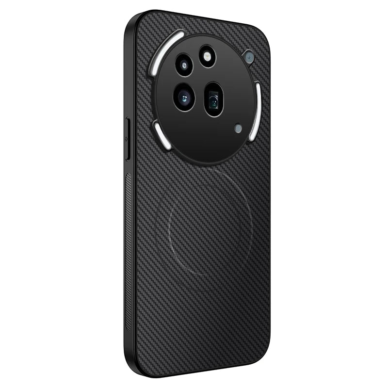 Carbon Fiber Magnetic Case For Phone 3a / Pro Ultra Thin Hard Matte Back Camera Protector Shockproof TPU Bumper Shell