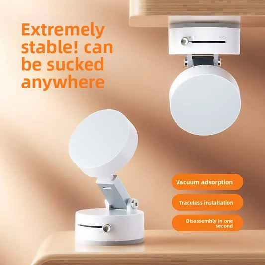 Suction Cup Magnetic Phone Holder Lazy Multi-functional Foldable Storage Holder Vacuum Suction Phone Holder