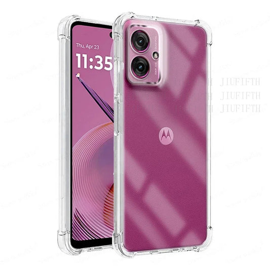 Airbags Buffer Full Protection Phone Cases For Motorola Moto G55 G45 G35 G75 G85 5G Clear Case Soft TPU Shockproof Back Cover
