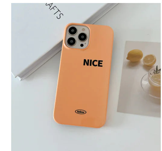 Glossy Solid Color Plastic Phone Case - Half Pack