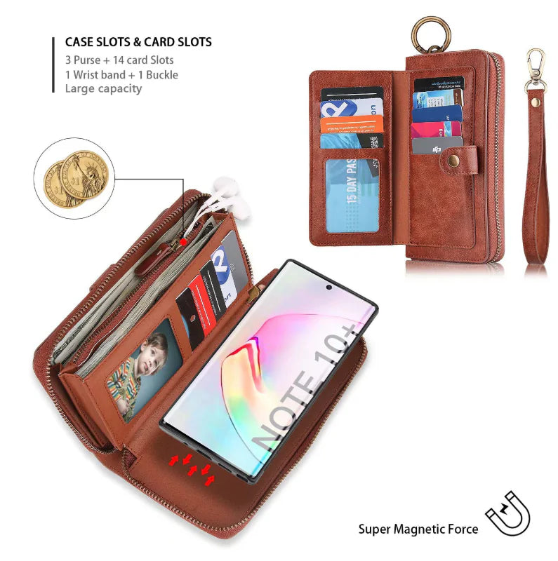 Samsung Vintage Leather Wallet Case