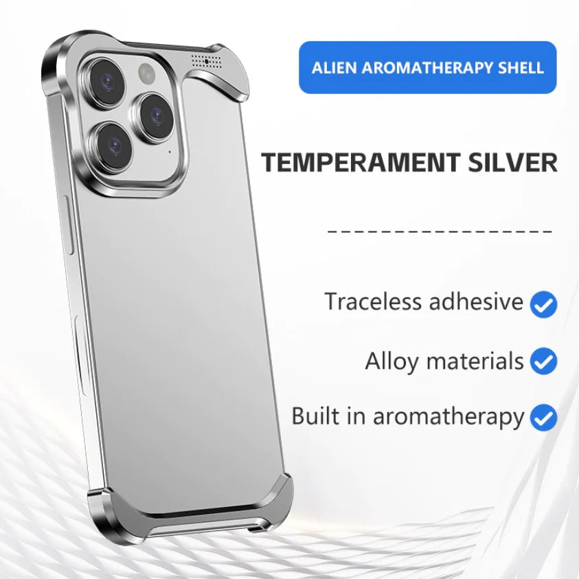 Aromatherapy Frameless Metal iPhone Case