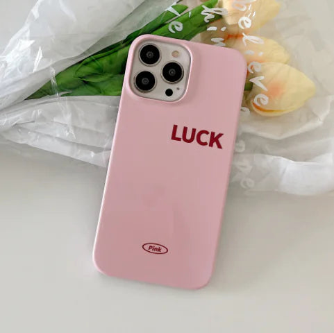Glossy Solid Color Plastic Phone Case - Half Pack