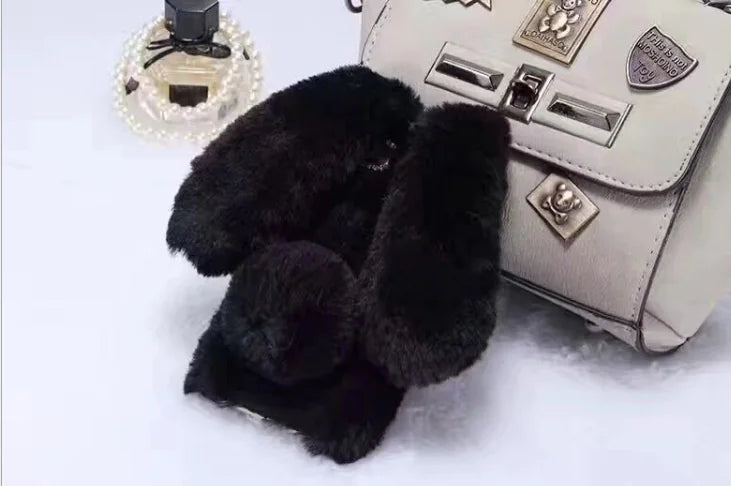 Fluffy Bunny Rabbit Silicone Phone Cases